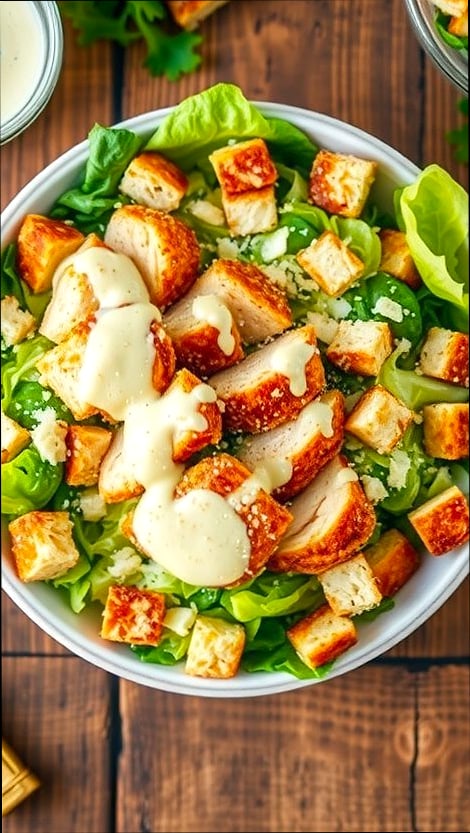 Chicken Caesar Lettuce Wraps