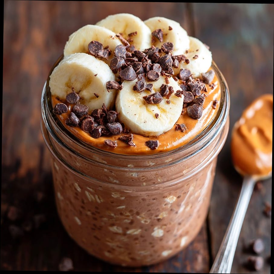 30 Overnight Oats Flavors (One For Every Day) 3 Chocolate Peanut Butter Cup Overnight Oats