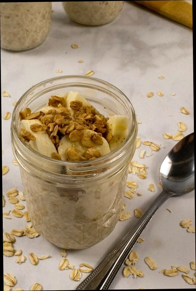 25 Overnight Oats For Weight Loss 1 Classic Banana Peanut Butter Overnight Oats