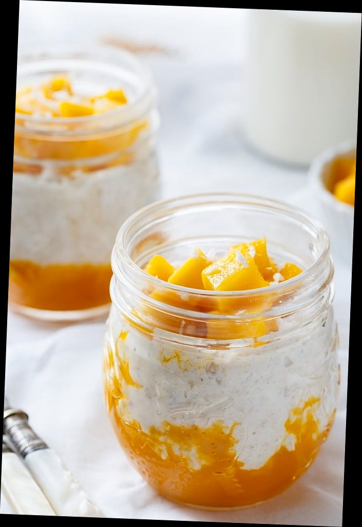 25 Overnight Oats For Weight Loss 9 Coconut Mango Overnight Oats