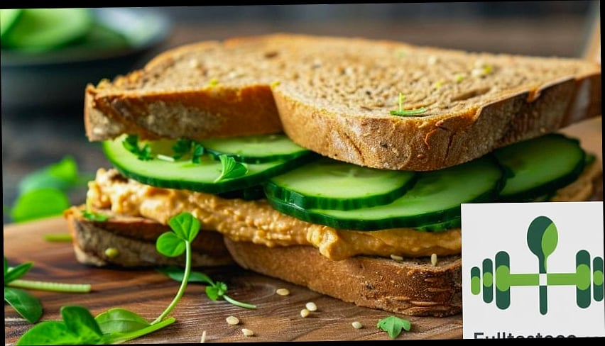 Cucumber & Hummus Sandwich
