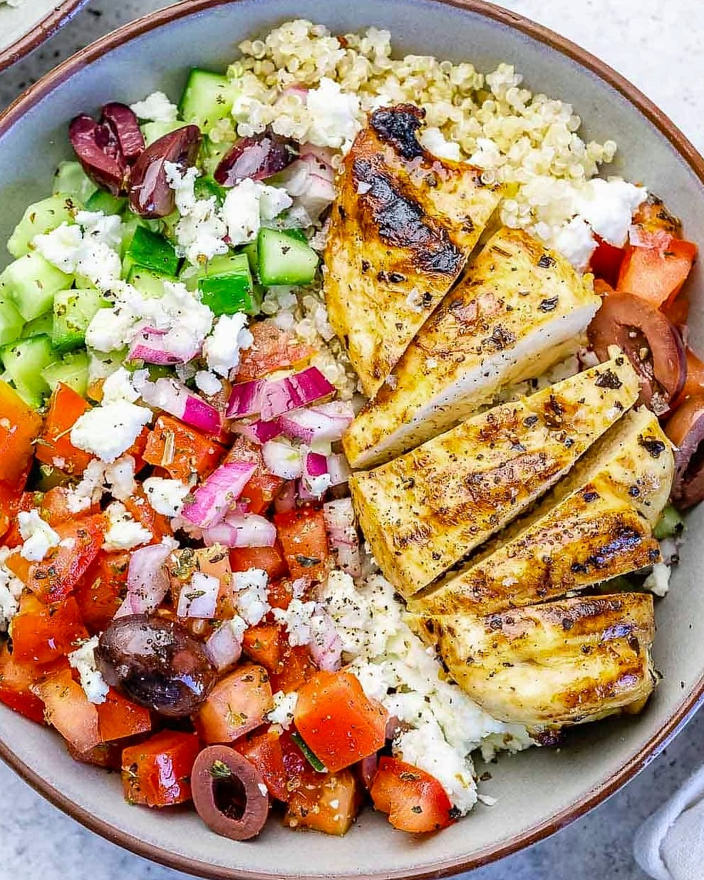 21 High-Protein, Low-Calorie Meals That Actually Keep You Full 12 Greek Chicken Bowls
