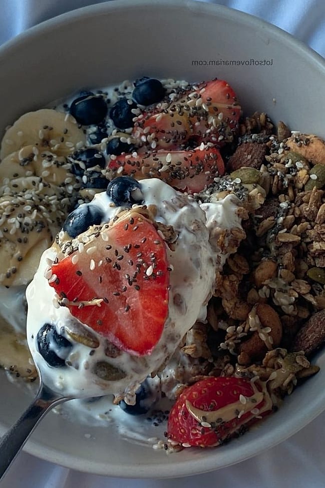 Greek Yogurt Protein Bowl With Nuts and Seeds