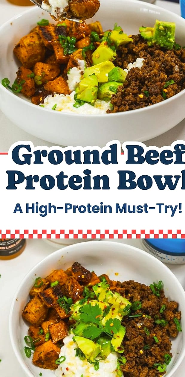 21 High-Protein Bowls That'll Keep You Full Without The Food Coma 17 Ground Beef and Sweet Potato Bowl