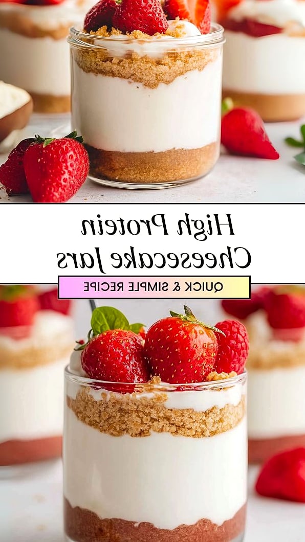 21 High Protein Low Sugar Desserts That Taste Good 14 High Protein Cheesecake Jars