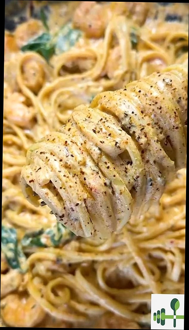 High Protein Shrimp Pasta