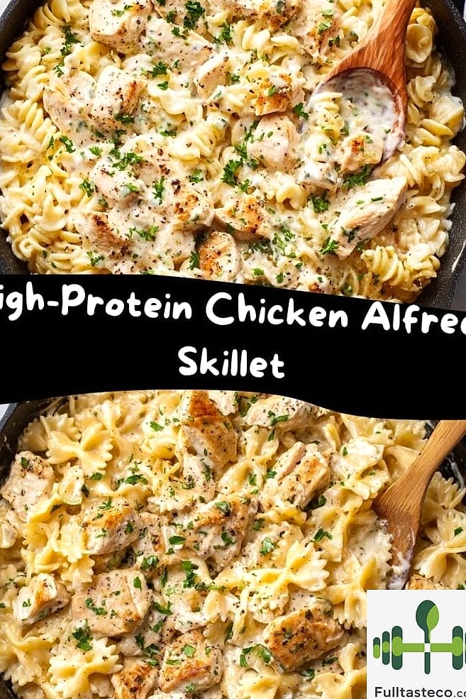 High Protein Chicken Alfredo