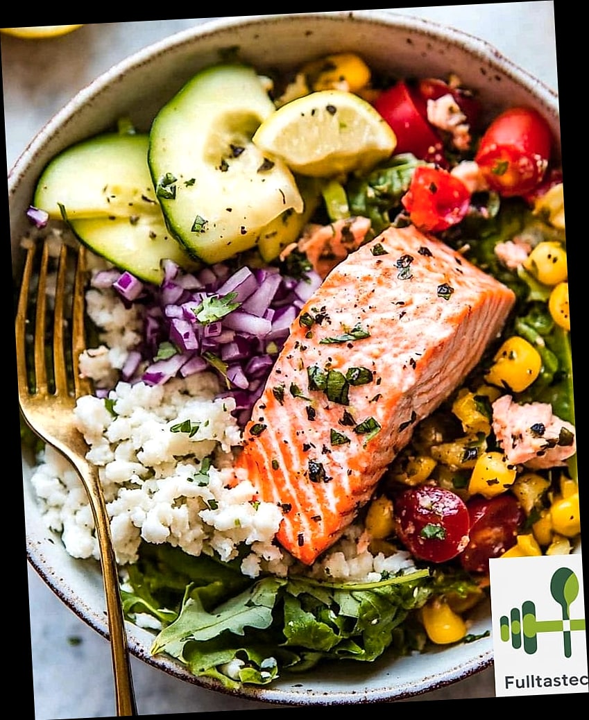 High Protein Salmon Bowl