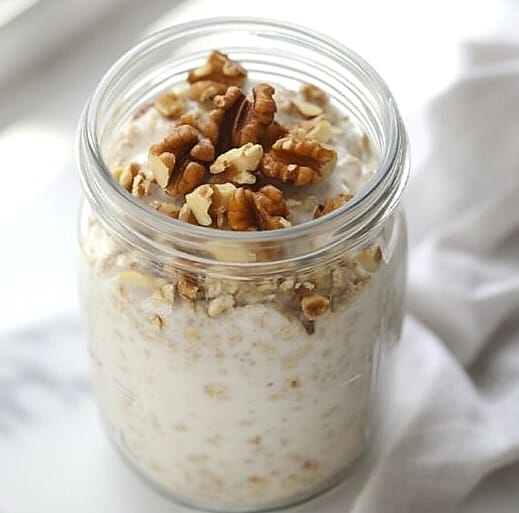 25 Overnight Oats For Weight Loss 13 Honey Walnut Overnight Oats