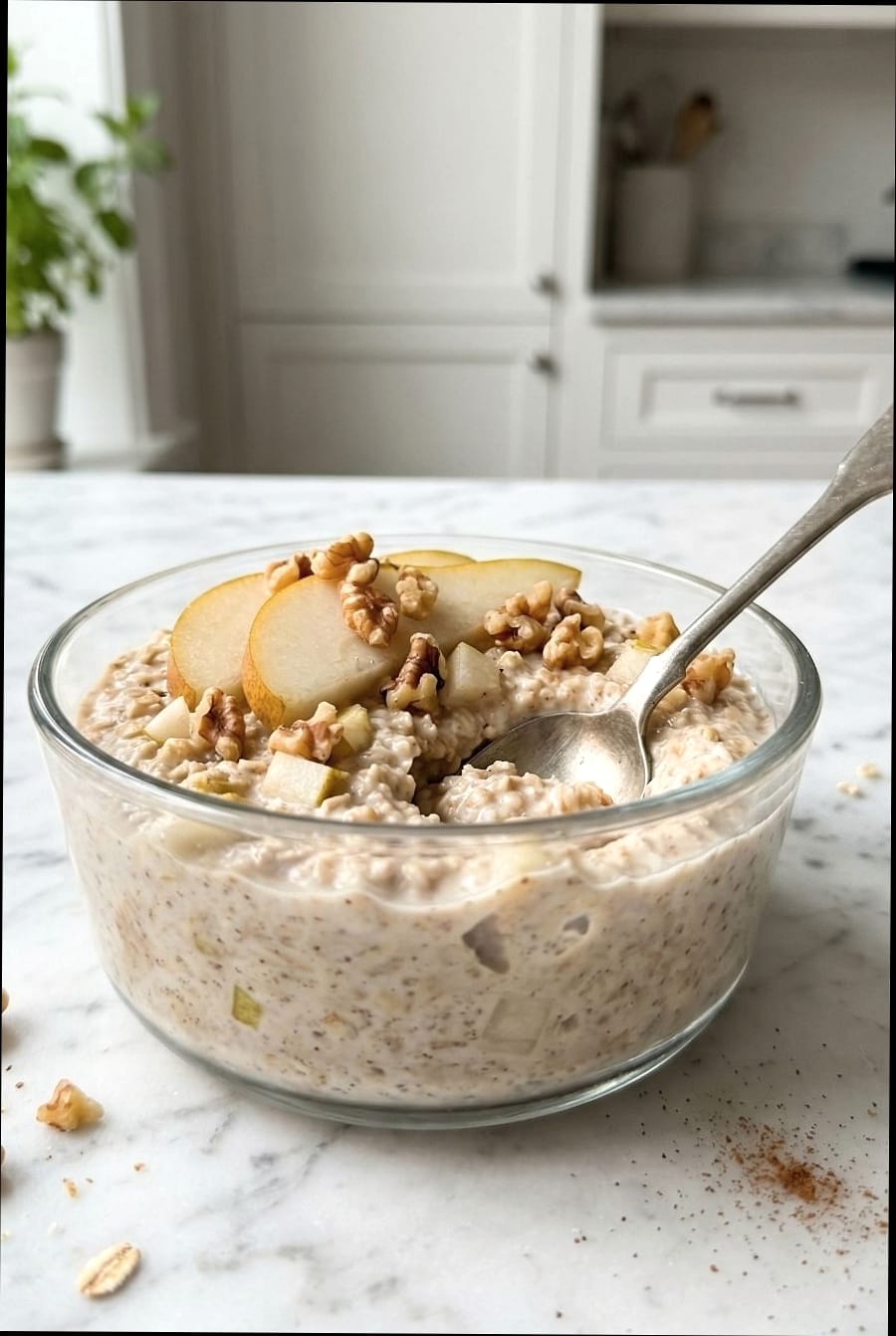 Honey Walnut Greek Yogurt Overnight Oats