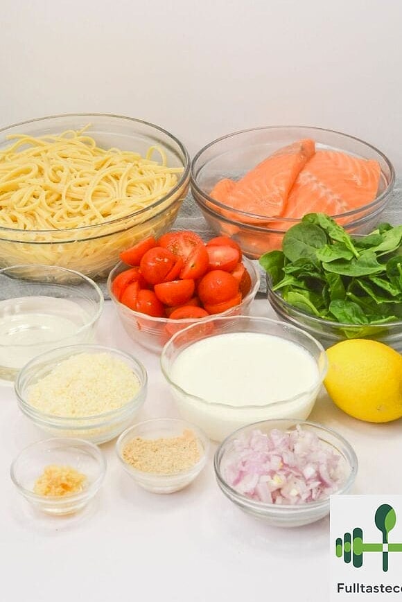 High Protein Salmon Pasta 3 Ingredients You'll Need