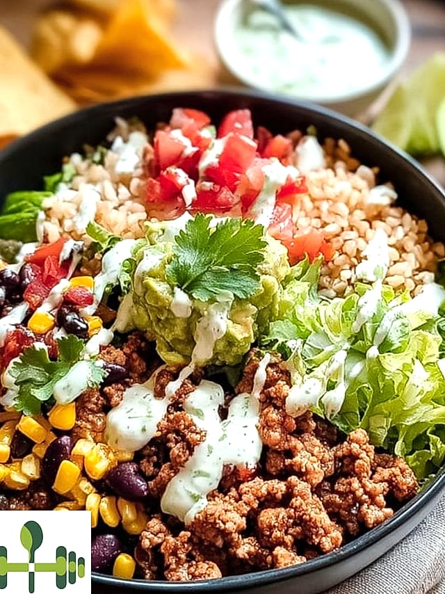 High Protein Taco Bowl 3 Ingredients You'll Need
