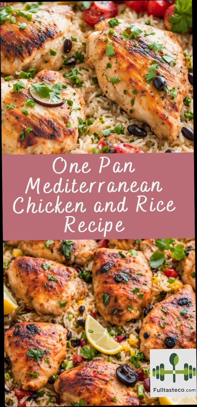 Mediterranean Chicken Rice 3 Ingredients You'll Need