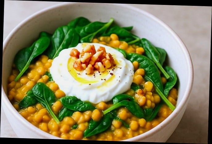 30 High-Protein, Low-Calorie Recipes To Stay On Track Without Boring Meals 23 Lentil and Spinach Stew