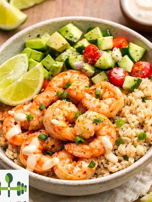Low Carb Shrimp Bowl