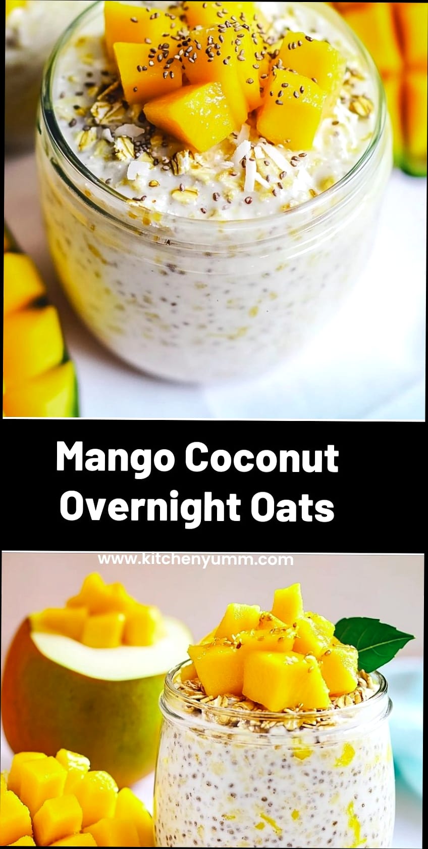 Mango Coconut Overnight Oats