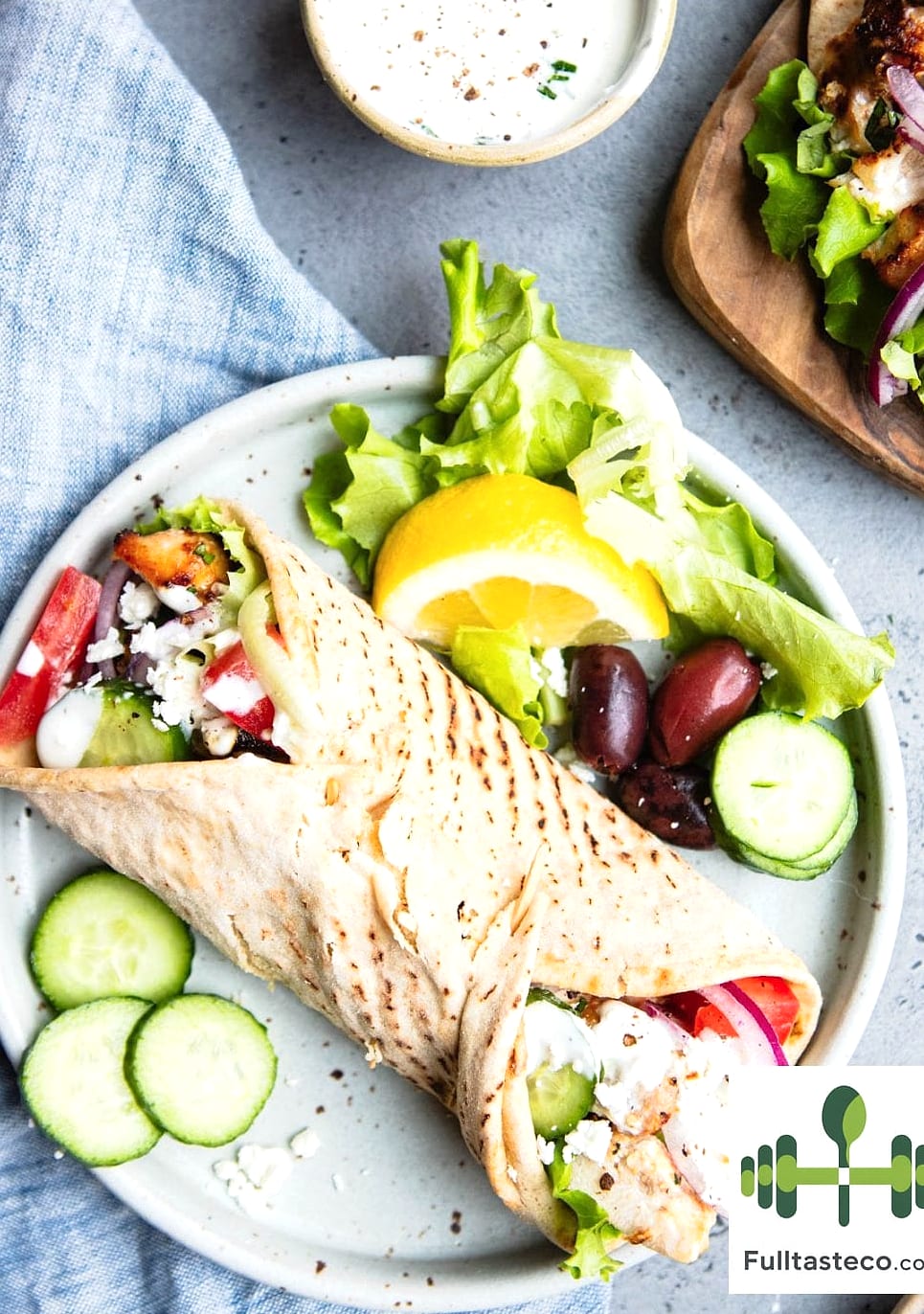 Mediterranean Chicken Wrap 5 Mediterranean Chicken Wrap