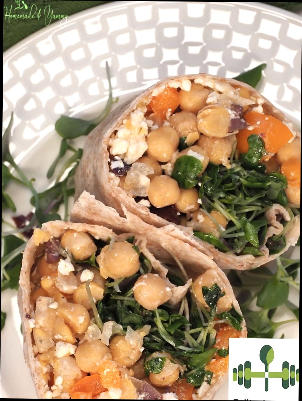 Mediterranean Chickpea Wrap
