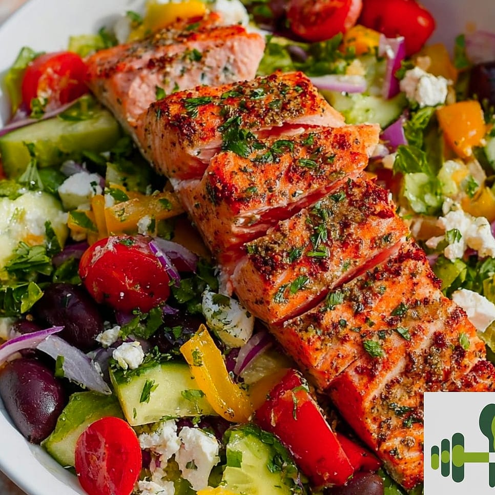 Mediterranean Salmon Salad
