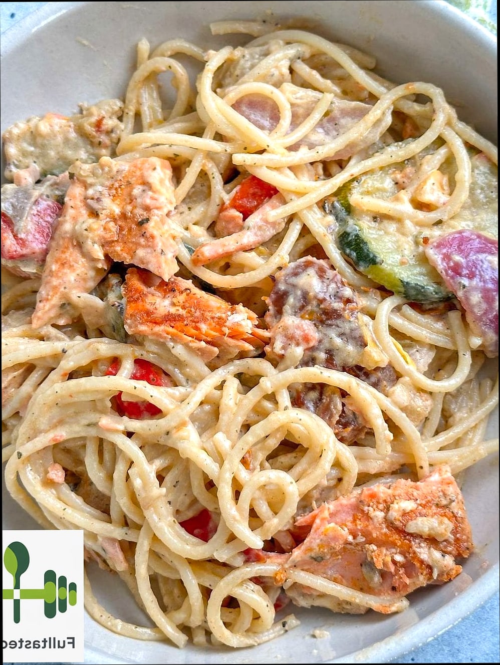 Mediterranean Salmon Pasta