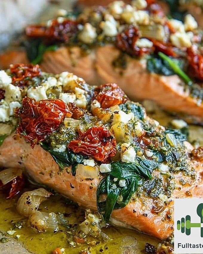 Mediterranean Salmon Bake