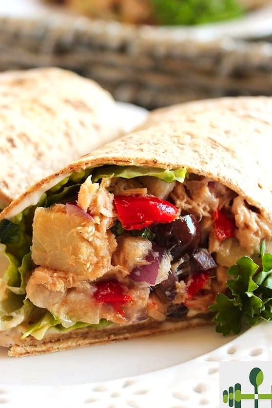 Mediterranean Tuna Wrap