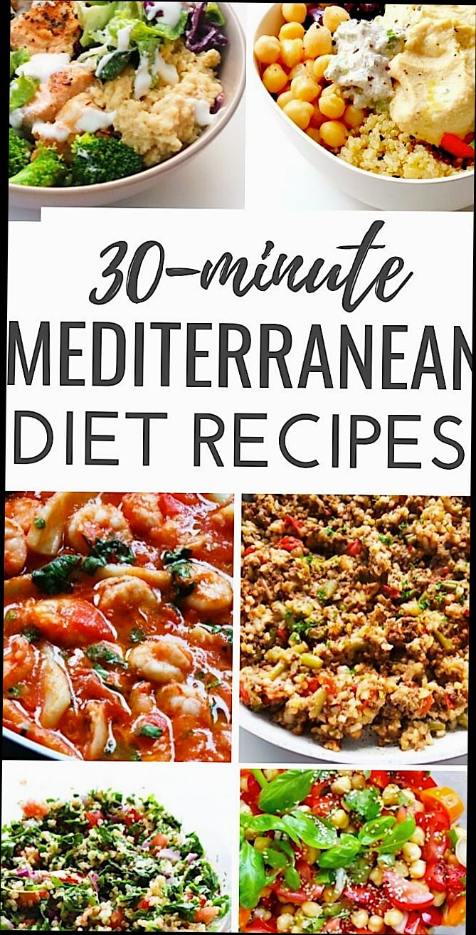 30-Day Mediterranean Diet Challenge (Plan, Grocery List & Recipes) 17 Quick Mediterranean Recipes to Bookmark