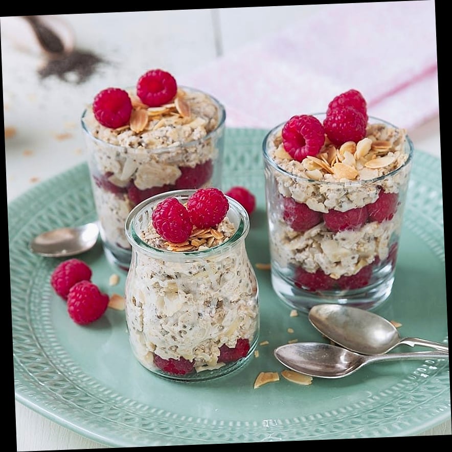 25 Overnight Oats For Weight Loss 11 Raspberry Almond Overnight Oats