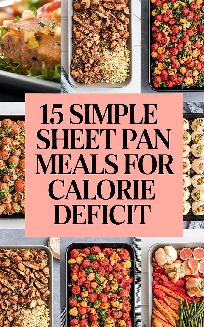 30 Calorie Deficit Meals That Are Full Of Flavor (Not Sad!) 17 Sheet Pan Lemon Herb Chicken Thighs With Vegetables