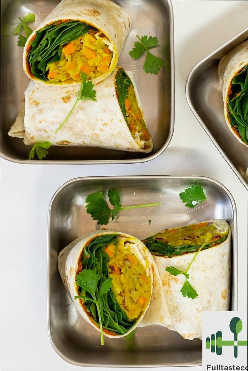 Vegan Chickpea Wrap 5 Storage and Reheating