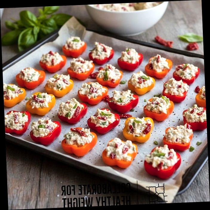 Stuffed Mini Peppers with Feta and Herbs