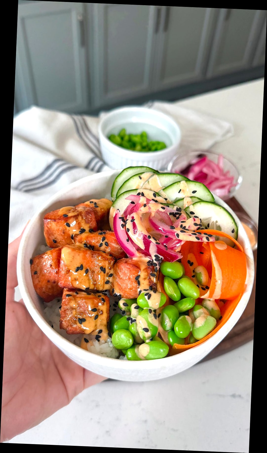 21 High-Protein Bowls That'll Keep You Full Without The Food Coma 5 Teriyaki Salmon Bowl