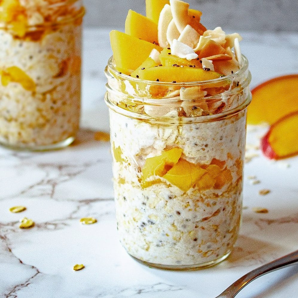 30 Overnight Oats Flavors (One For Every Day) 6 Tropical Mango Coconut Overnight Oats