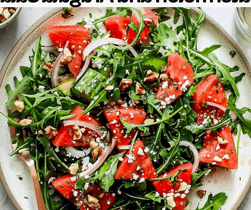 Watermelon and Arugula Salad with Feta